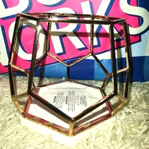 Gold Hexagon candle holder